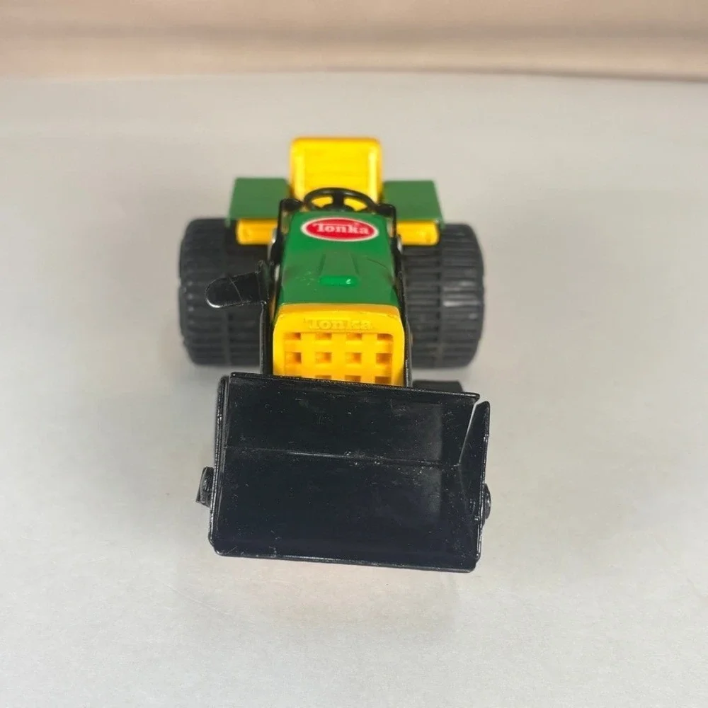 Vintage Tonka Front Loader Tractor 1970s Green Diecast Construction‎ Toy Vehicle